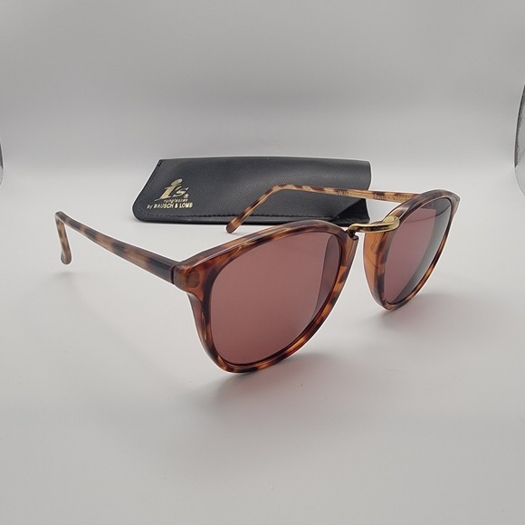 Bausch & Lomb Tortoiseshell Sunglasses Frames Only Womens W1549 w Case‎ - Picture 8 of 14
